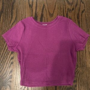 Purple Short Sleeve Baby Tee